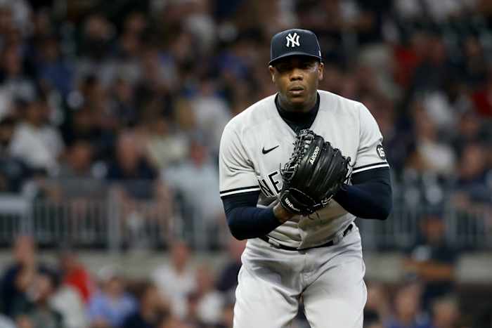 Yankees RP Aroldis Chapman set in Atlanta